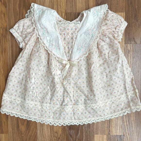 Gunne Sax Other - Vintage GUNNE SAX by Jessica McClintock Baby Embroidered Lace Trim Sweet Dress